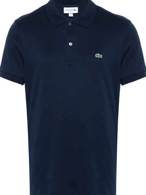 Lacoste Polo Blu Uomo con applicazione