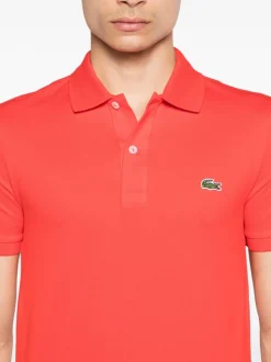 Lacoste Polo Rosso Uomo Ricamo Coccodrillo Verde