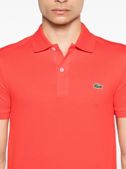 Lacoste Polo Rosso Uomo Ricamo Coccodrillo Verde