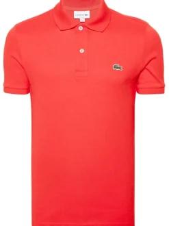 Lacoste Polo Rosso Uomo Ricamo Coccodrillo Verde