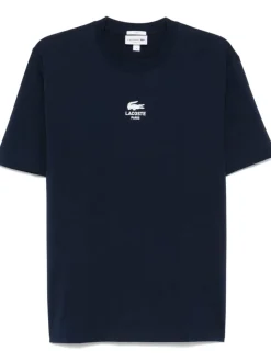 Lacoste T-shirt Blu Uomo Stampa Logo