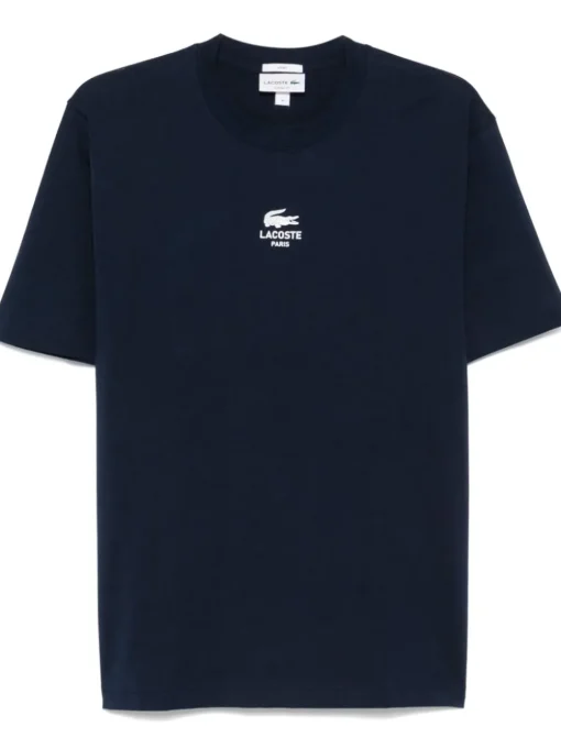 Lacoste T-shirt Blu Uomo Stampa Logo