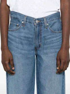 Levi's Baggy Dad Lino+ Denim Donna Jeans Blu