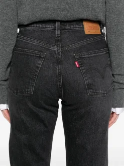 Levi's Jeans Nero Donna 501 Crop