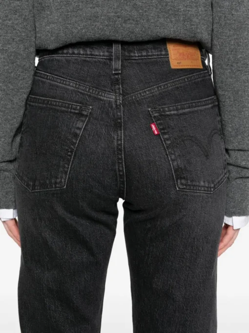 Levi's Jeans Nero Donna 501 Crop