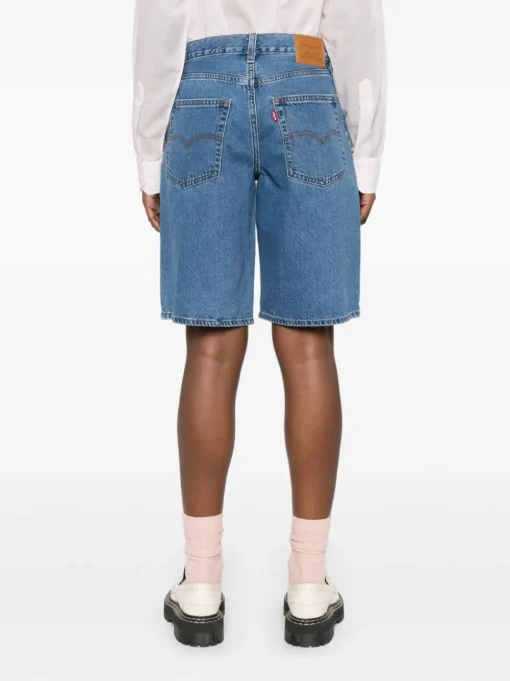 Levi's Jort Baggy Dad Donna Short Blu