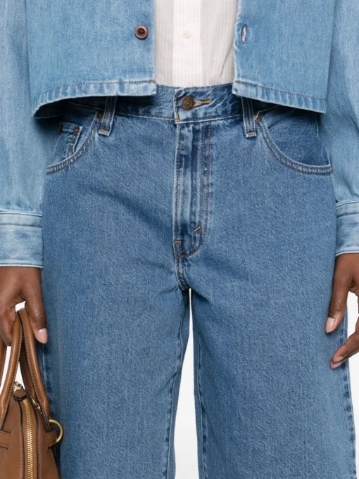 Levi's Jort Baggy Dad Donna Short Blu