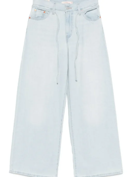 Levi's XL Straight Lino+ Denim Donna Jeans Blu Chiaro