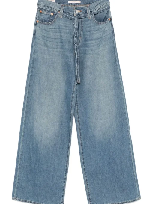 Levi's XL Straight Lino+ Denim Donna Jeans Blu