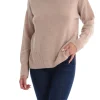 Maglia Multicolore con Collo Alto e Maniche Lunghe