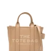 Marc Jacobs Borsa Marrone Donna The Leather Mini Tote Bag