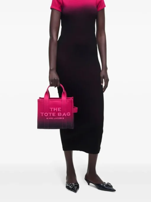Marc Jacobs Borsa Nero-Rosa Donna The Ombre Canvas Small