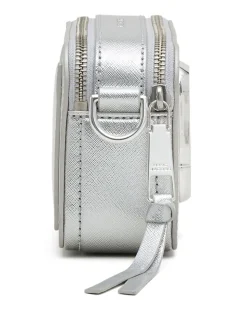 Marc Jacobs Borsa Pelle Argento Snapshot