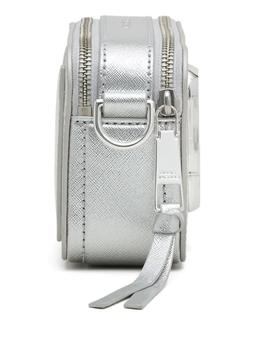 Marc Jacobs Borsa Pelle Argento Snapshot