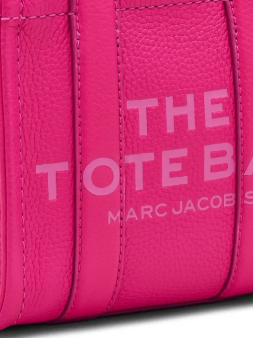 Marc Jacobs Borsa Rosa Donna The Leather Mini Tote Bag