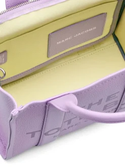 Marc Jacobs Borsa Viola Donna The Leather Small Tote Bag