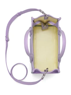 Marc Jacobs Borsa Viola Donna The Leather Small Tote Bag