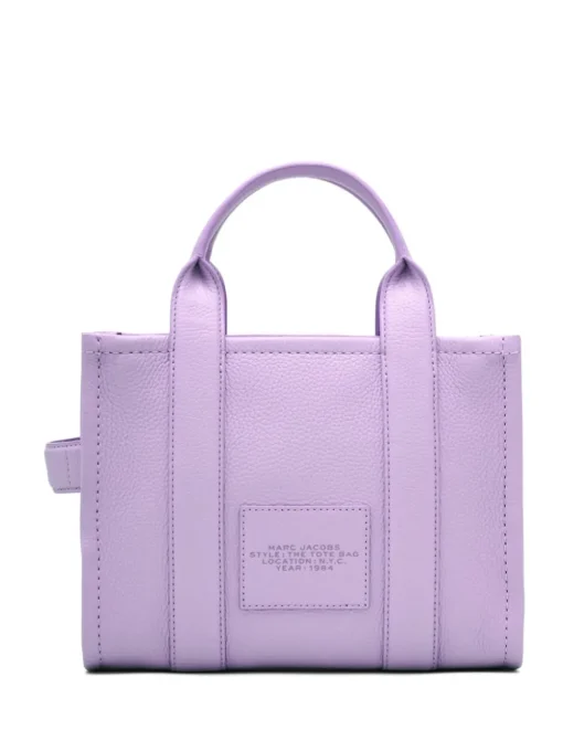 Marc Jacobs Borsa Viola Donna The Leather Small Tote Bag