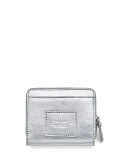 Marc Jacobs Donna Portafogli Argento Mini Compact Wallet