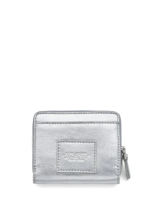 Marc Jacobs Donna Portafogli Argento Mini Compact Wallet