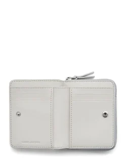 Marc Jacobs Donna Portafogli Argento Mini Compact Wallet
