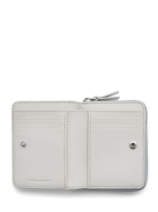 Marc Jacobs Donna Portafogli Argento Mini Compact Wallet