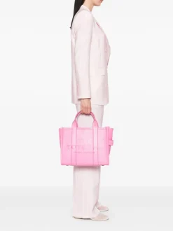 Marc Jacobs Donna The Leather Medium Tote Bag Borsa Rosa