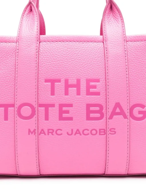 Marc Jacobs The Leather Small Tote Bag Donna Borsa Rosa Scuro
