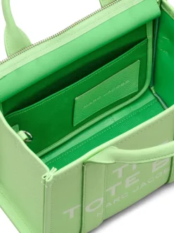 Marc Jacobs The Leather Small Tote Bag Donna Borsa Verde Chiaro