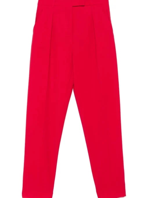 Max Mara Pantalone Rosso Donna