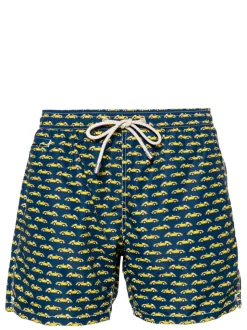 Mc2 Saint Barth Boxer Blu Uomo Motivo Automobili