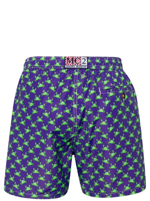 Mc2 Saint Barth Boxer Viola Uomo Lighting Micro Fantasy Granchi