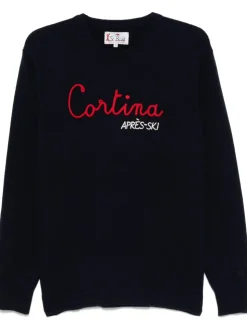 Mc2 Saint Barth Maglia Blu Uomo Cortina Après-Ski