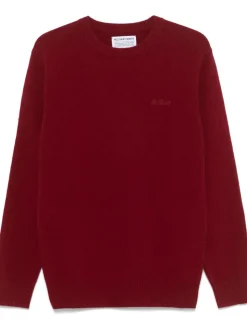 Mc2 Saint Barth Maglia Bordeaux Uomo Ricamo Logo