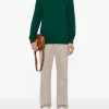 Mc2 Saint Barth Maglia Verde Uomo Micro Ricamo Logo