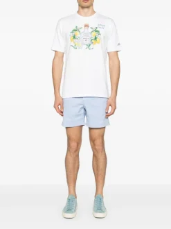 Mc2 Saint Barth T-shirt Bianco Uomo Stampa Bottiglia Tequila