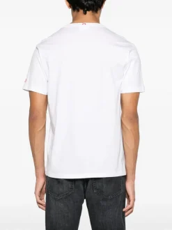 Mc2 Saint Barth T-shirt Bianco Uomo Motivo Italian Surfer