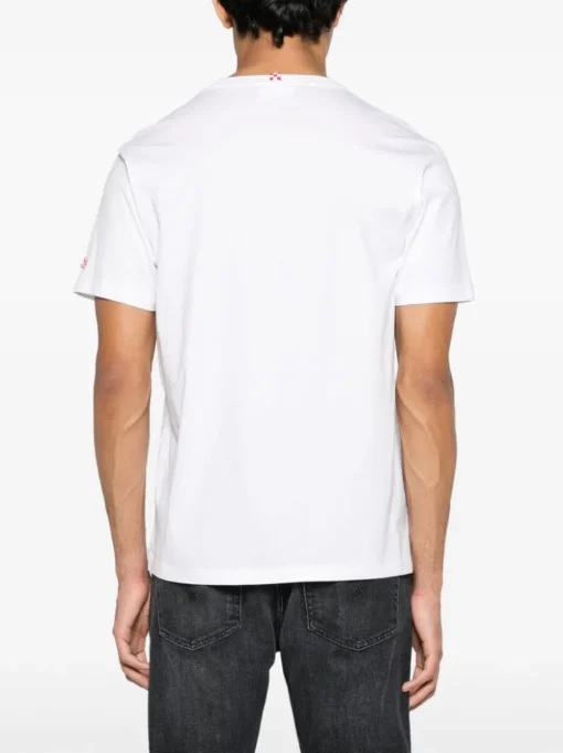 Mc2 Saint Barth T-shirt Bianco Uomo Motivo Italian Surfer