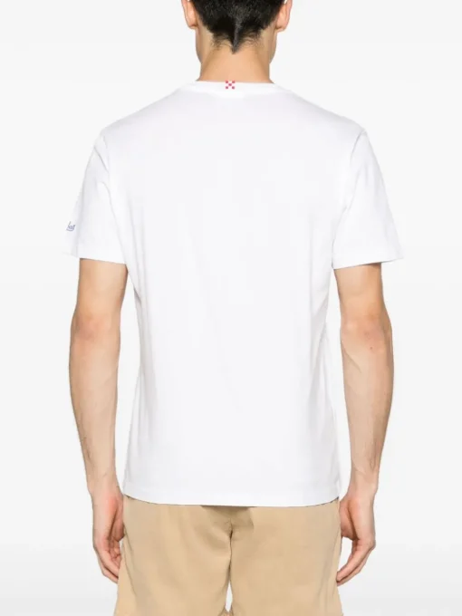 Mc2 Saint Barth T-shirt Bianco Uomo Liquid Therapy