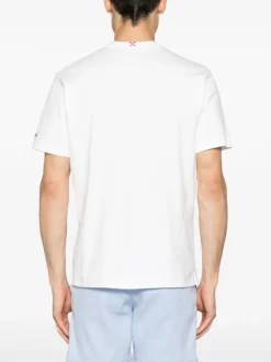 Mc2 Saint Barth T-shirt Bianco Uomo Motivo Cala Comte