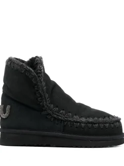 Mou Scarpa Nero Donna Eskimo 18 Glitter Logo