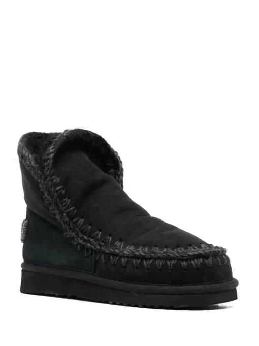 Mou Scarpa Nero Donna Eskimo 18 Glitter Logo