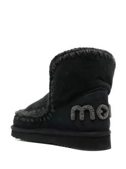 Mou Scarpa Nero Donna Eskimo 18 Glitter Logo