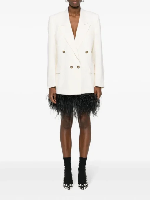 MSGM Giacca Bianco Doppiopetto