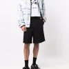 Msgm T-shirt Bianco Uomo Stampa Logo Milano
