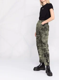 Msgm T-shirt Nero Donna Micro Logo