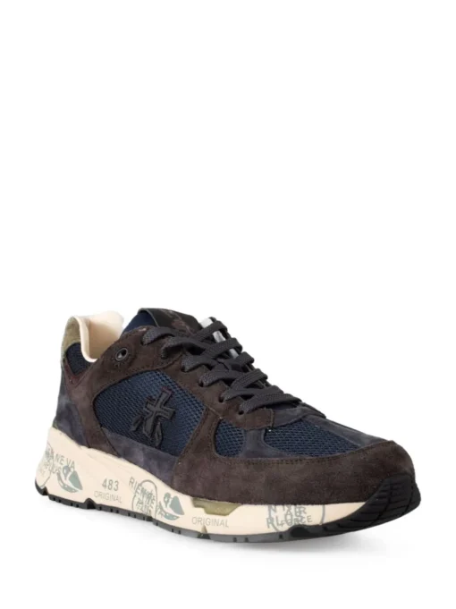 Premiata Scarpa Blu-Marrone Uomo Mase