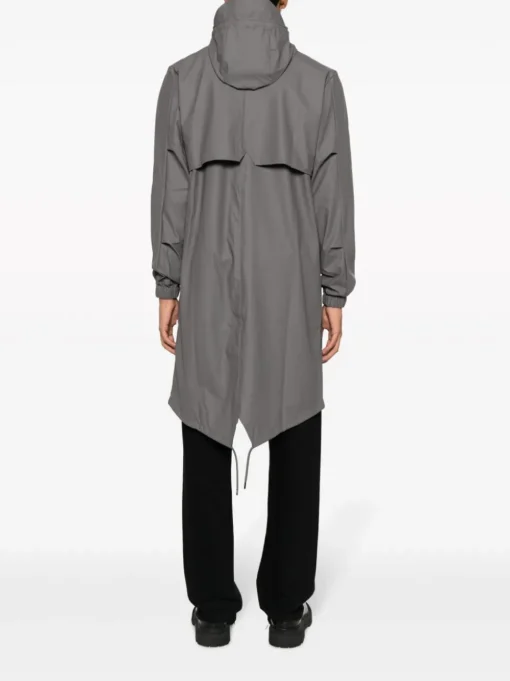 Rains Giubbotto Grigio Uomo Fishtail