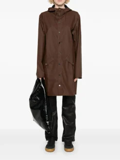 Rains Giubbotto Marrone Uomo Impermeabile