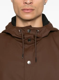 Rains Giubbotto Marrone Uomo Impermeabile